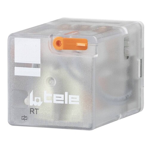 100521LD TELE HASE RT 1.3.230 LED INDUSTRIE-RELAIS 230VAC 10A 3WE + LED Produktbild Front View L