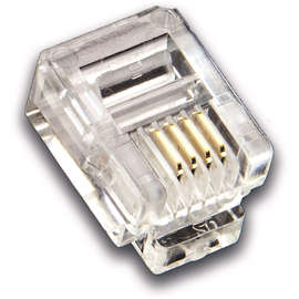 MOD 6-4 SF WIREWIN MOD 6-4 RJ11 MODULAR- STECKER 4 KONTAKTE UNGESCHIRMT F.FLACHK. Produktbild