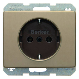47140001 BERKER SCHUKO-STECKDOSE ARSYS HELLBRONZE Produktbild