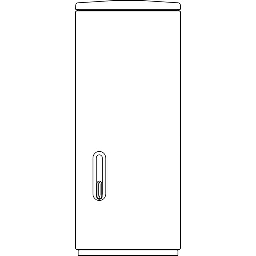 0580.1 ELSTA-MOSDORFER A/FK 3/1TH-LEER- 1065X440X320 KUNSTSTOFFVERT. MIT SV, SHS Produktbild Front View L