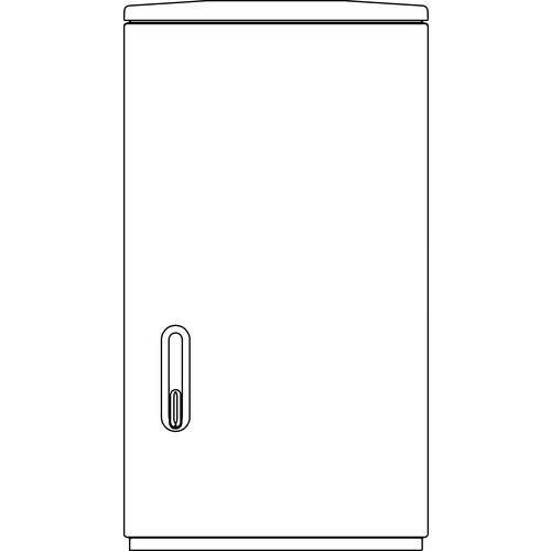 0318.1 ELSTA-MOSDORFER A/FK 4 H-LEER-10 80X590X320 KUNSTSTOFFVERT. MIT SV, SHS Produktbild Front View L