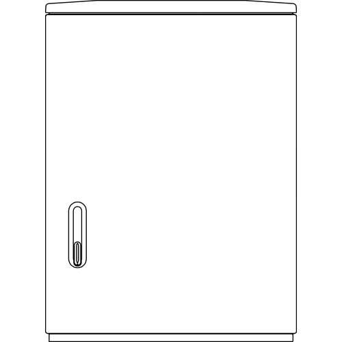 0319.1 ELSTA-MOSDORFER A/FK 5 H-LEER - 1080X785X320 KUNSTSTOFFVERT. MIT SV, SHS Produktbild Front View L