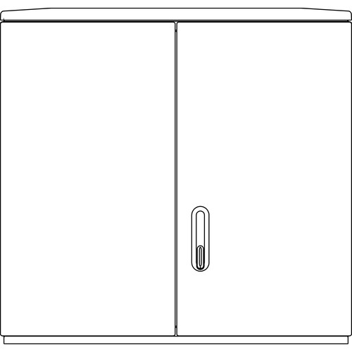 0552.1 ELSTA-MOSDORFER A/FK 6H-LEER- 1080X1115X320 KUNSTSTOFFVERT. M. SV, SHS Produktbild Front View L