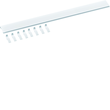 S35V HAGER BLINDSTREIFEN PLOMBIERBAR 1m lang, weiß, inkl. 8 Sicherungsklipps Produktbild front S