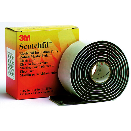 43113911 3M SCOTCHFIL ISO.-DICHTUNGSBAND 38MMX1,5M SELBSTVERSCHW. SCHWARZ Produktbild Front View L