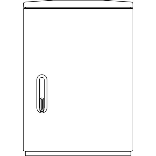 0284.1 ELSTA-MOSDORFER A/FK 4 - LEER - 850X590X320 KUNSTSTOFFVERT. MIT SV, SHS Produktbild Front View L