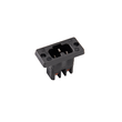 Z 786S/SCHR KAISER EINBAUSTECKER 155 GRAD, SCHWARZ SCHRAUBANSCHLUSS Produktbild front S