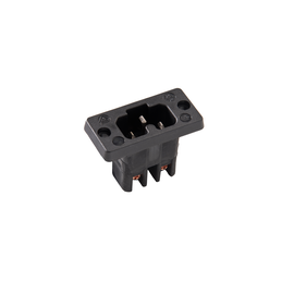 Z 786S/SCHR KAISER EINBAUSTECKER 155 GRAD, SCHWARZ SCHRAUBANSCHLUSS Produktbild front M