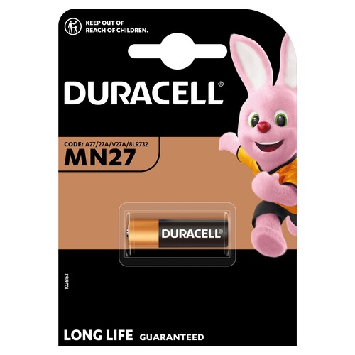 023352 DURACELL MN27/B1 12V SPEZIALBAT. Produktbild Front View L