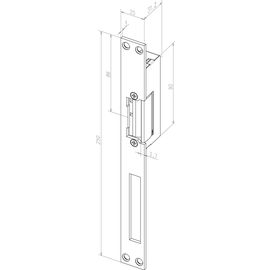 24-02135R11 FUSS 24 HZ 12V TÜRÖFFNER F. SPRECHANL. (GER. STROMAUF) M.ARRETIERUNG Produktbild