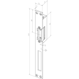 24EFF-02135D11 FUSS 24E FAFIX HZ 6-12V M. ARRETI. MECH.ENTR. U. VERSTELLB.FALLE Produktbild