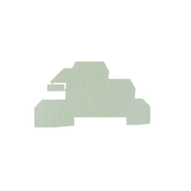 1067700000 WEIDMÜLLER WAP WDL 2,5/S ABSCHLUSSPLATTE ZU WDL 2,5/S Produktbild front M