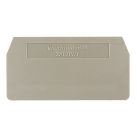 1608740000 Weidmüller ZAP/TW 1 Abschlussplatte für ZDU 2,5 beige Produktbild front M
