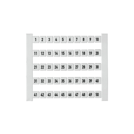 0473460001 Weidmüller DEK5 Beschriftung 1-50 fortlaufend waagerecht Produktbild front M