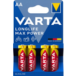 04706101404 VARTA LONGLIFE Max Power Batterie AA/Mignon (4STK.-BL.) Produktbild