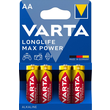 04706101404 Varta LONGLIFE Max Power AA (4Stk.-Bli.) Mignon Batterie LR6, MN1500 Produktbild