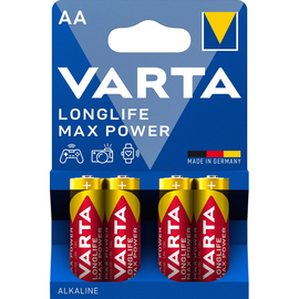 04706101404 VARTA LONGLIFE Max Power Batterie AA/Mignon (4STK.-BL.) Produktbild