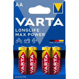 04706101404 Varta LONGLIFE Max Power AA (4Stk.-Bli.) Mignon Batterie LR6, MN1500 Produktbild