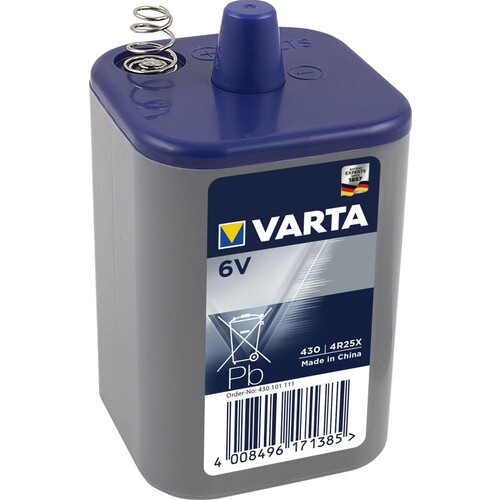 00430101111 VARTA PROFESSIONAL 430 6V Zink-kohle 4R25X Laternen Batterie 7,5Ah Produktbild Front View L