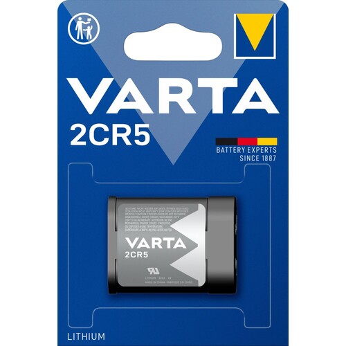 06203301401 VARTA LITHIUM 2CR5 (1STK.-BL.) Photobatterie 6V (245) Produktbild Front View L