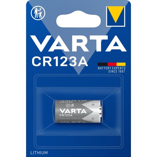 06205301401 VARTA LITHIUM CR123A (1STK.-BL.) Photobatterie 3V Produktbild Front View L