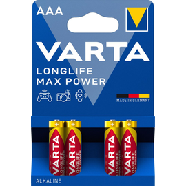 04703101404 Varta LONGLIFE Max Power (4Stk.-Bli.) Micro Batterie LR03, MN2400 Produktbild