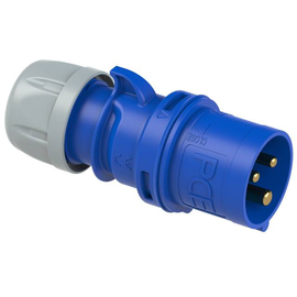 013-6 PCE CEE STECKER 3X16A  6H  BLAU Produktbild