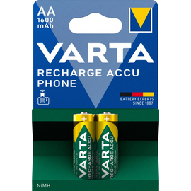 58399201402 Varta RECHARGE ACCU Phone (2Stk.-Bl.) 1600mAh Akku Mignon AA HR6 Produktbild