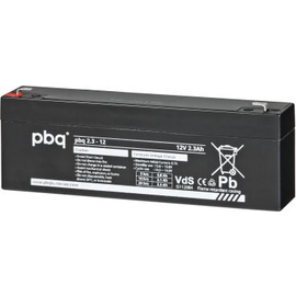 107791 PBQ 2,3-12V BLEIGELAKKU FASTON 4,8MM 12V/2,3AH (LXBXH 178X34X60 MM) Produktbild