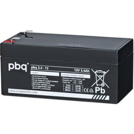 114318 PBQ 3,4-12V BLEIGELAKKU FASTON 4,8MM 12V/3,4AH (LXBXH 134X67X67 MM) Produktbild