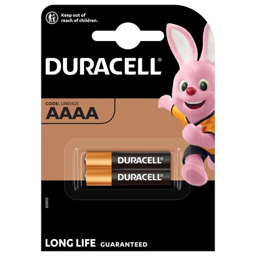 041660 DURACELL MN2500/B2 AAAA (2 STK.-BL.) ULTRA-M3 SPEZIALBATT. 1,5V Produktbild Front View L