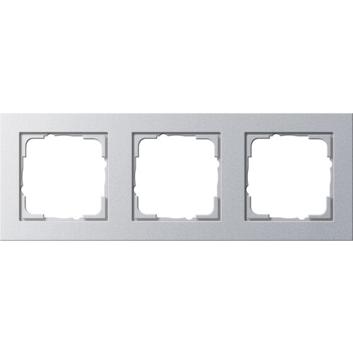 21325 GIRA RAHMEN 3-FACH E2 ALUMINIUM Produktbild