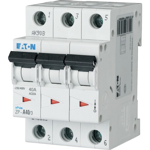 248265 EATON ZP-A40/3 AUSSCHALTER 3-POL 40A VE-3TE Produktbild Front View L