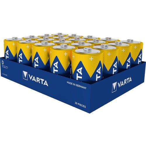 04920121111 Varta LONGLIFE Power D (20Stk. Lose/Pkg.) Mono Batterie LR20 Produktbild Front View L