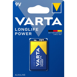 04922121411 Varta LONGLIFE Power 9V (1Stk.-Bli.) E-Block Batterie, MN1604 Produktbild