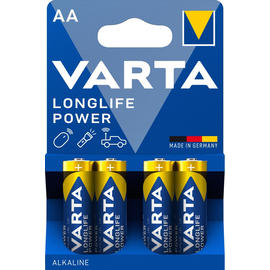 04906121414 Varta LONGLIFE Power AA (4Stk.-Bli.) Mignon Batterie LR6, MN1500 Produktbild