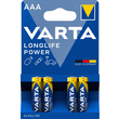04903121414 Varta LONGLIFE Power AAA (4Stk.-Bl.) Micro Batterie LR03, MN2400 Produktbild