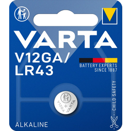 04278101401 VARTA ELECTRONICS V12GA/LR43 (1STK.-BL.) BL.)Knopfzellenbatterie 1,5V Produktbild