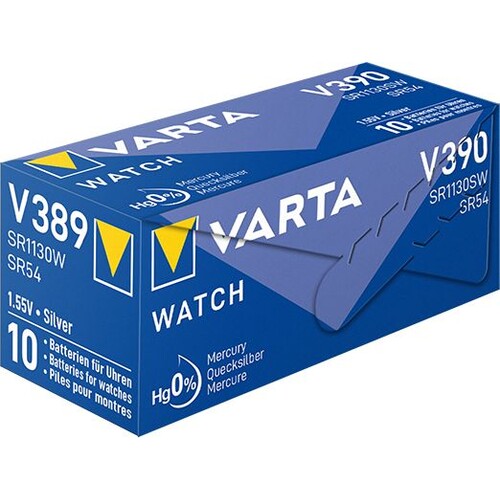 00390101111 VARTA WATCH V390 (1STK.-BL.) Knopfzellenbatterie 1,55V Produktbild