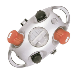 94550SI MENNEKES AIRKRAFT STECKDOSEN- KOMBINATION 4XSSD M. ZUL.3M SILBER Produktbild front M