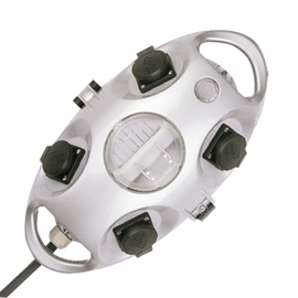 94557SI MENNEKES AIRKRAFT STECKDOSEN- KOMBINATION 2XCEE5/16 2XSSD SILBER Produktbild front M