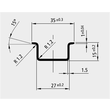 88233501 ELECTRO TERMINAL SSV 35/1,5 PROFILSCHIENE HOCH UNG Produktbild