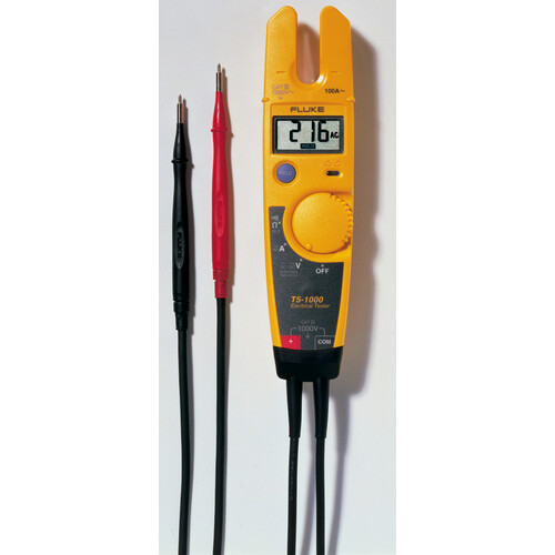 T5-1000 FLUKE T5 SPANNUNGS-STROM- DURCHGANGS- PRÜFER 1000 V AC/DC, CAT III Produktbild Front View L