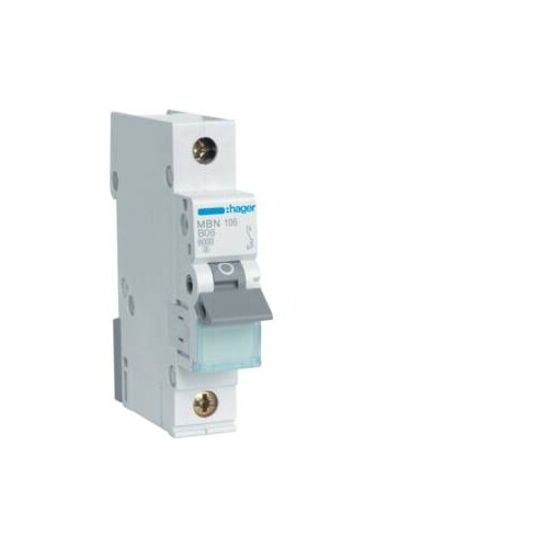 MBN106 HAGER 6/1/B LEITUNGSSCHUTZSCH. 6KA Produktbild Front View L