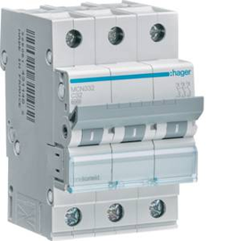 MCN332 HAGER 32/3/C LEITUNGSSCHUTZSCH. 6KA Produktbild