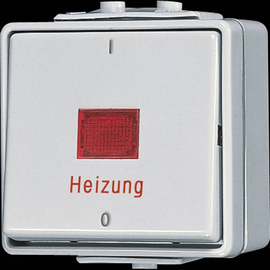 602HW JUNG HEIZUNGSNOTSCHALTER 2 POL. AUS FR AP IP44 GRAU Produktbild