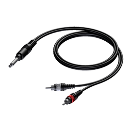 CAB715/1,5 Procab Kabel Klinke 6,3 stereo auf 2x Cinchstecker 1,5m Produktbild