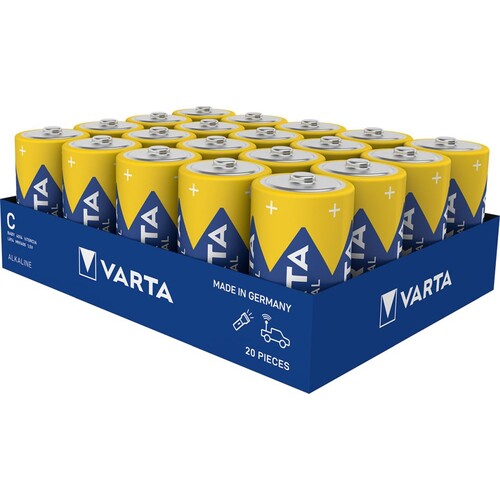 04014211111 Varta Industrial 4014/K20 C/LR14 Baby Batterie (20 Stk. Karton) Produktbild Front View L