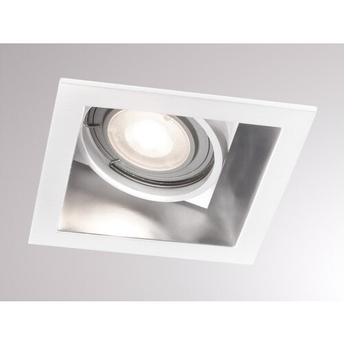 8-3487HV MOLTO LUCE EINBAUSTRAHLER HV WEISS SCHWENKBAR GU10/230V/50W (90X90) Produktbild