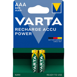 56703101402 VARTA RECHARGE ACCU Power (2STK.-BL.)800mAh Micro AAA Produktbild